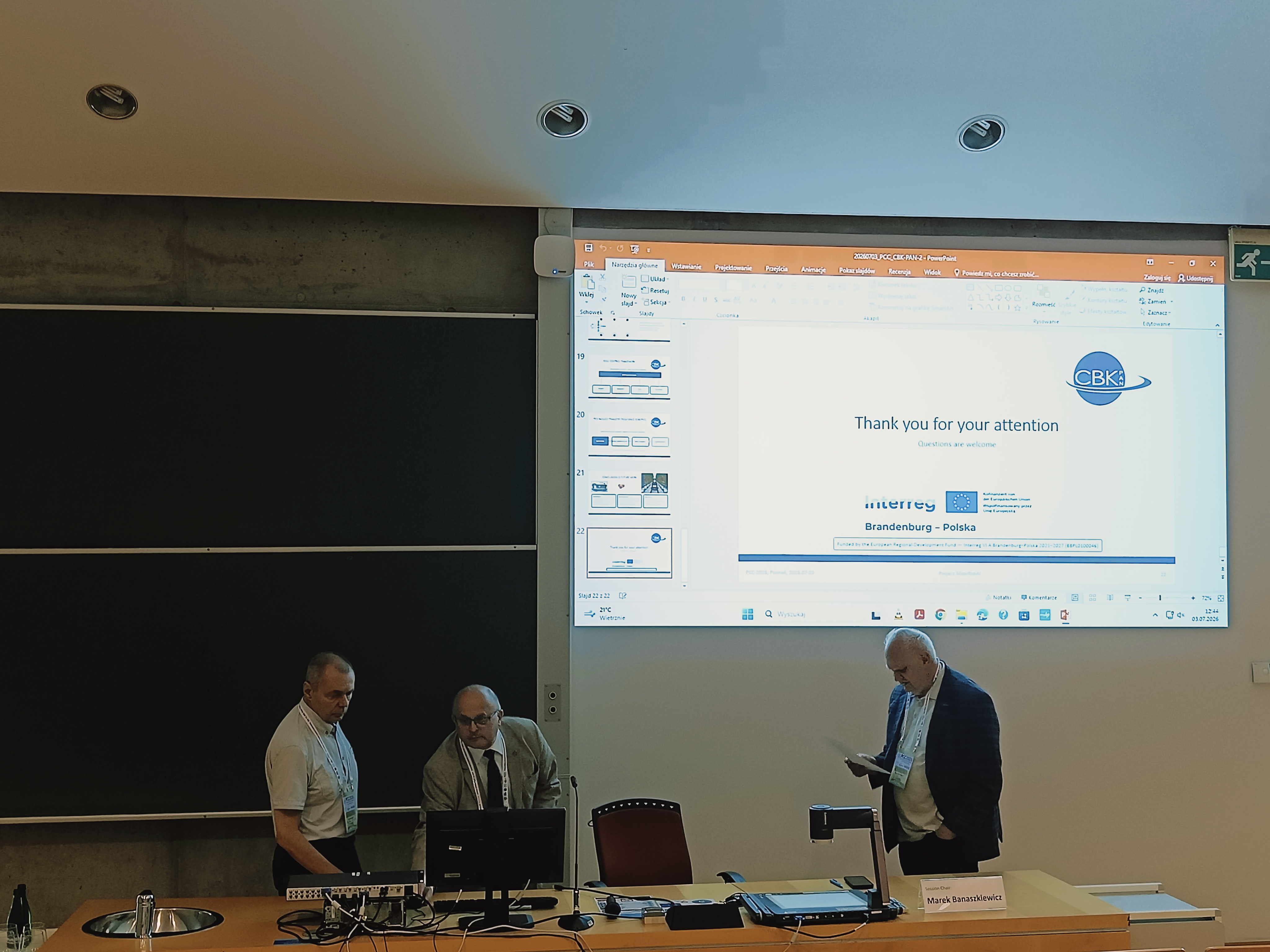Prezentacja projektu podczas PCC 2026